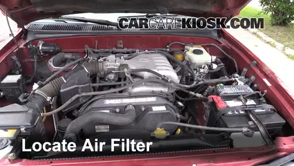 2002 Toyota 4Runner SR5 3.4L V6 Filtro de aire (motor) Cambio